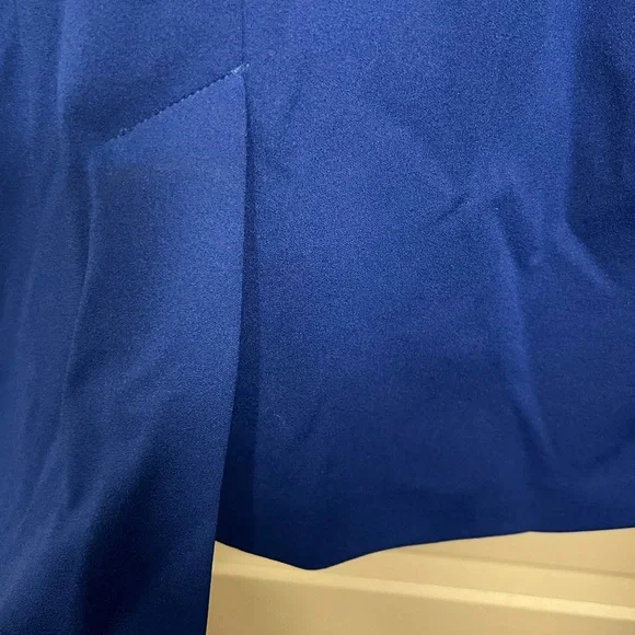 NWT Betsey Johnson Blue Puff Sleeve Scuba Sheath Dress Size 2 - Picture 9 of 12